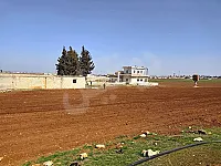 للبيع مزرعة 57 دنم مع بناء و مستودعات ومسبح حلب ام حوش