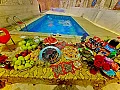 للأجار مزرعة و مسبح الهادي مخدمة و مجهزة بالكامل/إدلب الكورنيش الغربي 